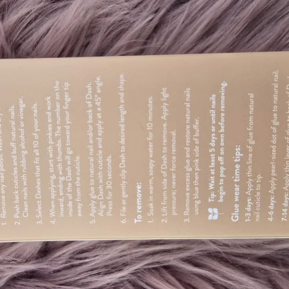 - Nail Dashes Press-ons - Tan - Picture 5 of 5